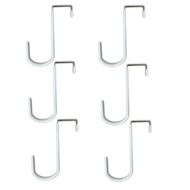Tetra-Teknica EDH-6P Vinyl Coated Over the Door Hook, 6 per Pack, Color White