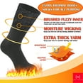 thumbnail image 3 of 6 PairsMen's Winter Thermal Boot Thick Insulated Heated Socks For Cold Weather Outdoor Activities, 3 of 7
