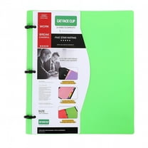 CCOCC 1 Inch Telescoping 3 Ring Binder,Portable Flexible Binder with Telescoping Spine,Plastic Ring Binder for Home Office Supplies,Soft One Inch Binder,Thin Binder,Classroom Must Haves,Green