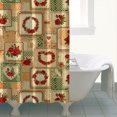 thumbnail image 4 of Pioneer Flower Floral Print Pattern Shower Curtain 84"x72", Bathroom Decorative Shower Curtain Set with 12 Hooks, Waterproof Washable, 4 of 6