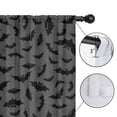 thumbnail image 4 of Spooky Halloween Kitchen Curtains 2 Pack with Retro Witch and Bat Artwork,52x63in long Curtains Set, 4 of 5