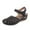 Black, variant on Fukaraa Breathable Orthopedic Sandals Women Closed Toe Arch Support Summer Dressy