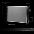 thumbnail image 5 of DNA Motoring 2813 Aluminum Radiator For 2004-2009 Dodge Ram 1500 2500 3500 5.7L V8, 5 of 5
