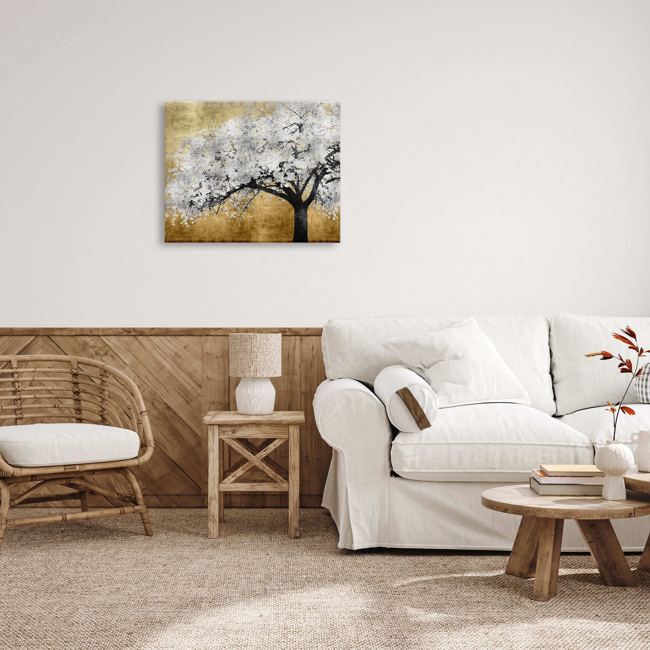 Stupell Industries Contemporary Bold Tree Trunk Graphic Art Gallery Wrapped Canvas Print Wall Art, Design by Kate Bennett
