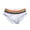 White, variant on zeranth Men Briefs Mid Waist Elastic Rainbow Color Anti-septic U Convex Contrast Color No Constraint Casual Men Underpants Sport Underwear