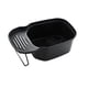 thumbnail image 1 of Colador multifunción de acero inoxidable con forma de silla de montar para fregadero de cocina, ideal para filtrar residuos de comida y lavar verduras., 1 of 4