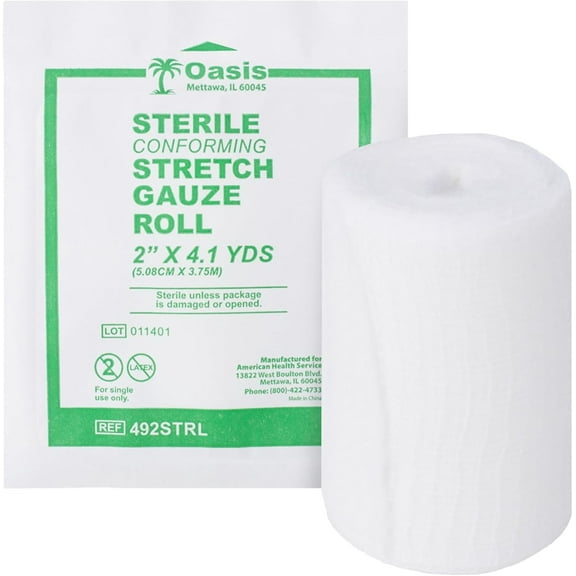 Stretch Gauze Roll, 2" x 2.1 yds, Sterile, 1 EACH