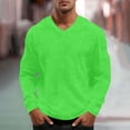thumbnail image 2 of Mens Long Sleeve Waffle Office Thermal Pullover V Neck Breathable Textured Knit T-Shirt, Regular Fit Soft Stretch Tee Solid Color Fashion Casual TShirts for Travel, Big & Tall, 2 of 9