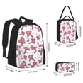 thumbnail image 2 of Easygdp Purple Mushroom Mochila para Niños y Niñas con Set de Caja de Almuerzo y Estuche para Lápices 3 en 1, Mochila Escolar Estampada para Adolescentes, 2 of 7