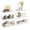 White, variant on Fairy Rustic Floating Shelves Set of 6, Farmhouse Wall Mounted Wooden Shelves for Bedroom, Bathroom, Living Room, Kitchen Decor