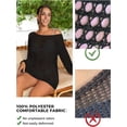 thumbnail image 5 of Summer Versatile Fashion Long Sleeve Hollow Out Cover-Up, Breathable Soft Dress, Beach Swim Cover-Up, 5 of 6