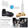 thumbnail image 4 of [Paquete de 2] Tapones para botellas de vino, tapones de vino al vacío reales, conservantes de vino reutilizables, tapones de vino para mantener fresco, los mejores regalos para los amantes, 4 of 8