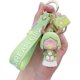 thumbnail image 1 of Llavero lindo de PVC para damas y niñas, regalo 3d para mochilas de mujer, llavero de metal, colgante de decoración, llave de coche, incluye una bolsa de regalo, verde Feliz Sencillez, 1 of 5