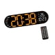 thumbnail image 4 of Reloj de pared digital con control remoto, temporizador multifuncional, reloj de escritorio LED Naranja, 4 of 9