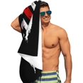thumbnail image 4 of Baseball American Flag Microfiber Beach Towels Oversized Soft Beach Blanket Absorbent Quick Dry Bath Towels Pool Towels Travel Beach Towels for Kids Adults, 4 of 16