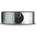 thumbnail image 2 of Tungsten Yin-Yang Band Ring 8mm Men Women Comfort Fit Brushed Gray Flat Cut Black Polished Size 8.5, 2 of 4