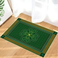 thumbnail image 3 of Door Mat 30"x18" Welcome Mat Front Floor Mats, Non Slip Indoor Carpet/Absorbent Outdoor Shoes Scraper, St. Patrick''s Day Vintage Lucky Clover Shamrocks Leave Low-Profile Rugs Doormats for Entryway, 3 of 6
