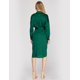 thumbnail image 2 of Vestido satinado drapeado color Verde AMAD Casual para mujer Talla M, 2 of 4