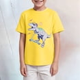 thumbnail image 2 of Hessimy Boys' Graphic Tees Short Sleeve Crew Neck Casual Cool Shirts Summer T Shirts,Cool Tee(Yellow,7-8 Years), 2 of 4
