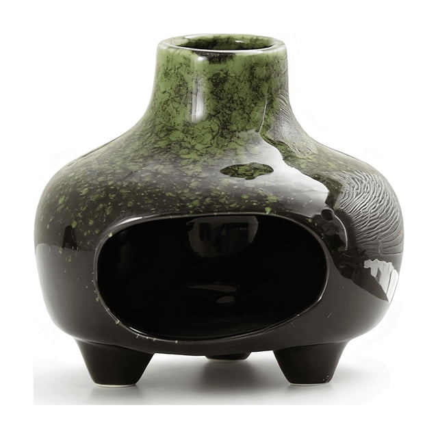 Naiovety Bonito quemador de incienso Palo, porta incienso de cerámica, elaborado con esmero para realzar cualquier espacio. Aromaterapia y Aceites Esenciales verde