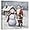 Snowman and Santa Claus - 2, variant on ZHONGYUTONG Christmas Canvas Wall Art Snowman Picture Santa Claus Painting Winter Farmhouse Poster for Living Room Decor Framed (12.00" x 12.00")
