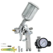 TCP Global HVLP Mini-Touch UP Spray Gun Set - 1.0 mm Nozzle Set up for Auto Paint Primer Topcoat Touch-Up