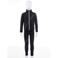 thumbnail image 2 of DPOIS Kids Girls Trakcsuit Rhinestone Jacket with Pants Sports Set Black 12, 2 of 7