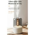 thumbnail image 4 of Ovzne Usb Desktop Candle Aroma Diffuser - 9.5X9.5X10.5Cm Humidifier With Simulated Candlelight, Aromatherapy Function, Type-C Cord For Home Office, 4 of 6