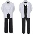 thumbnail image 2 of New Baby Toddler Boys Black Formal Wedding Suits Tuxedo w/ Extra Bow Tie sz S-7, 2 of 3