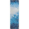 thumbnail image 2 of Addison Rugs Mayfield Premium Machine Washable Transitional Geometric Blue Runner Rug, 2'3" x 7'6", 2 of 6