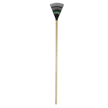 Expert Gardener 8-inch Wood and Poly Shrub Leaf Rake