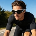 thumbnail image 5 of Dual Color Frame Full Wrap Sport Bike Sunglasses Anti Glare UV Block Lens, Flexible Impact Resistant Outdoor Eyewear for Driving Hiking Cycling Beach Daily Casual Fashion, 5 of 6