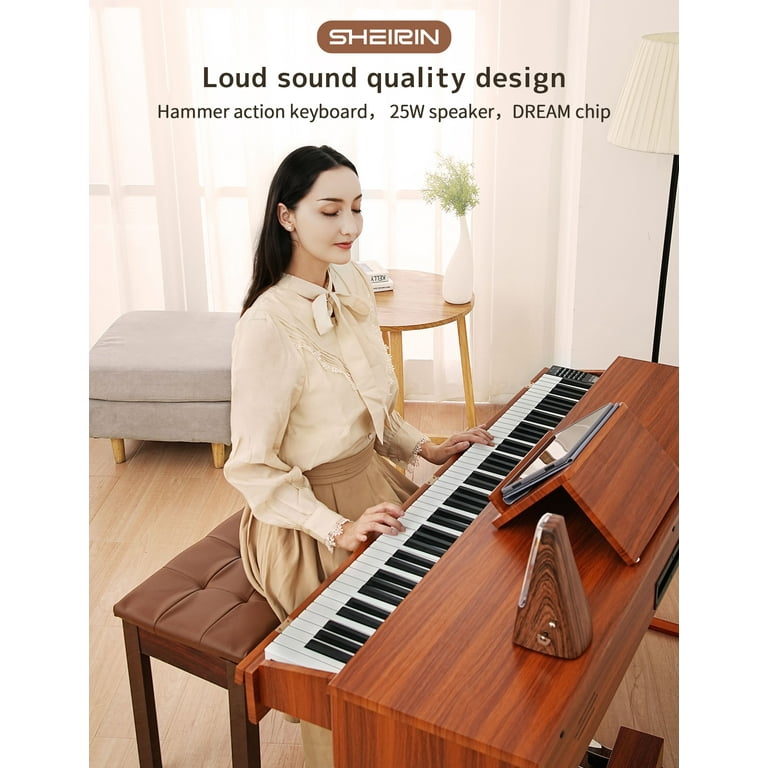 SHEIRIN 88 Keys Full Size Electronic Digital Piano, Weighted SHEIRIN 88 Keys Full Size Electronic Digital Piano, Weighted