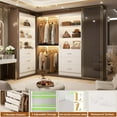 thumbnail image 4 of Aheaplus 47.2" Closet Drawers System, 3.94FT Wood Closet Organizer System with 6 Drawers, Modular Small Walk-in Closets Storage Unit, Set of 2, White (47.2" L x 13.8" W x 71" H), 4 of 14