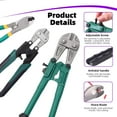 thumbnail image 3 of czcpp-3Pcs Bolt Cutter and Cable Cutters Pliers Set, 8 Inch Bolt Cutter + 14 Inch Bolt Cutter + Heavy Duty Leverage Wire Rope Cutter with Easily Cut Locks for Wires, Bolts, Rods, Rivets and Chain, 3 of 4