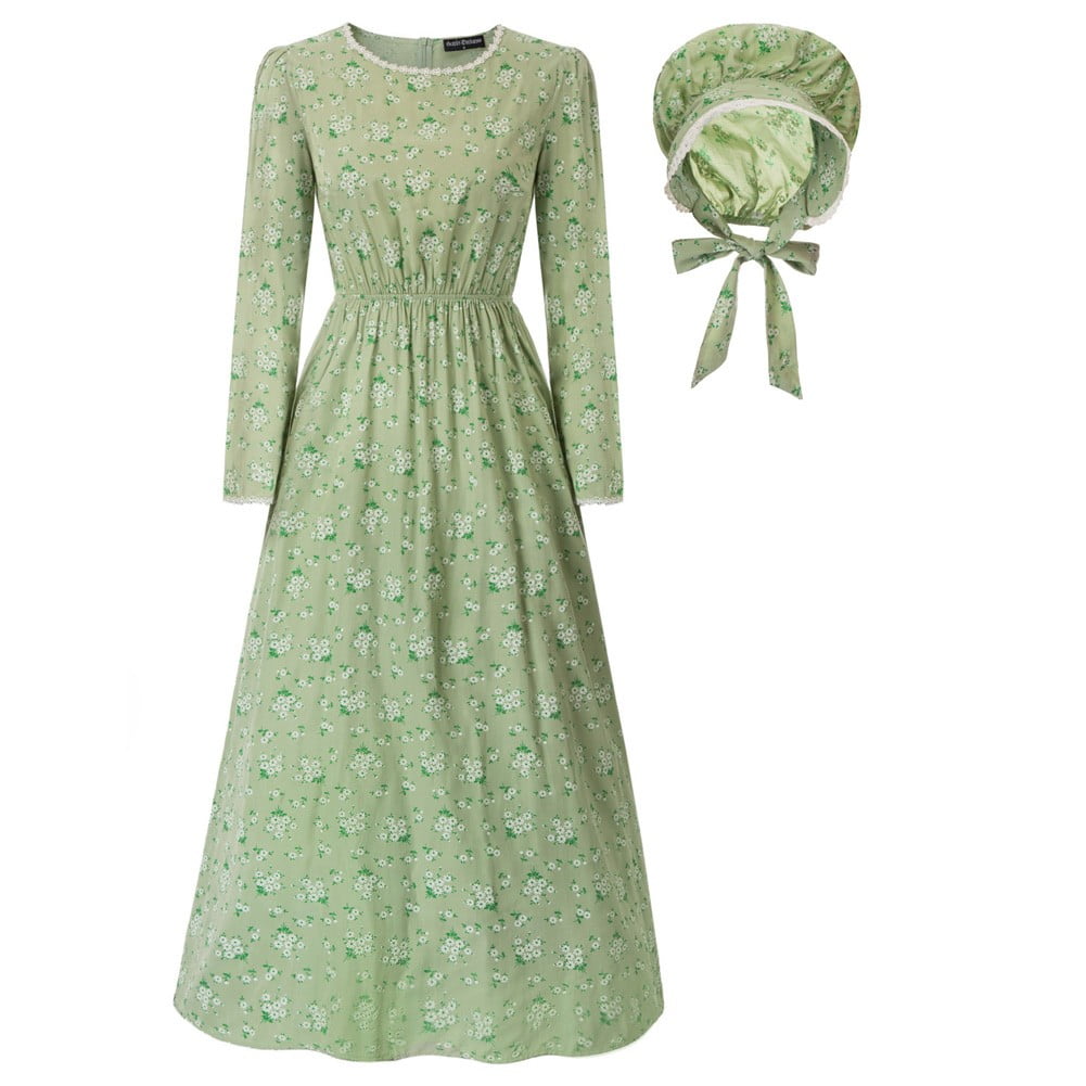 green emerald velvet dress Amazon.com: NSPSTT Pioneer Dress Women Amish Costume Green Floral Prairie  Dress with Lace Capelet Colonial Outfit 4 Pcs Set,Size S : Clothing, Shoes  & Jewelry