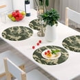 thumbnail image 6 of Camouflage Placemats Round Table Mats Non-Slip Washable Heat Resistant Kitchen Place Mat for Home Dining Coffee Tabletop (6PCS) Home Decor, 6 of 7