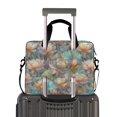 thumbnail image 2 of FORMRS 16" Laptop Bag Carrying Sleeve Case with Handle Travel Shoulder Briefcase, Colorful Water Lilies Pattern, 2 of 8