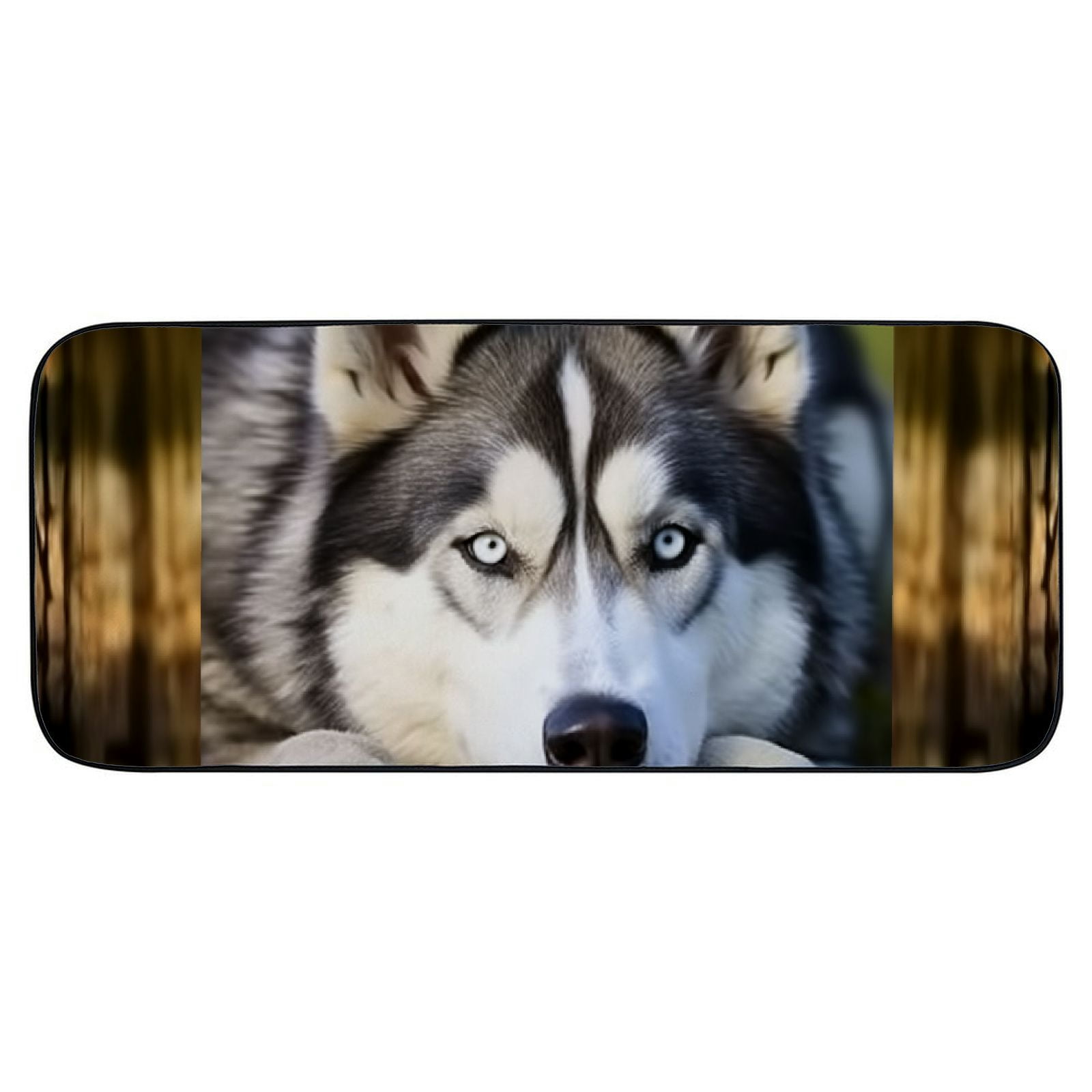 PHYHOO Husky Dog Pattern Door Mat Welcome, Outside Door Mats for Home Entry Floor, Easy to Clean, Patio Doormats 19.68*47.24 in