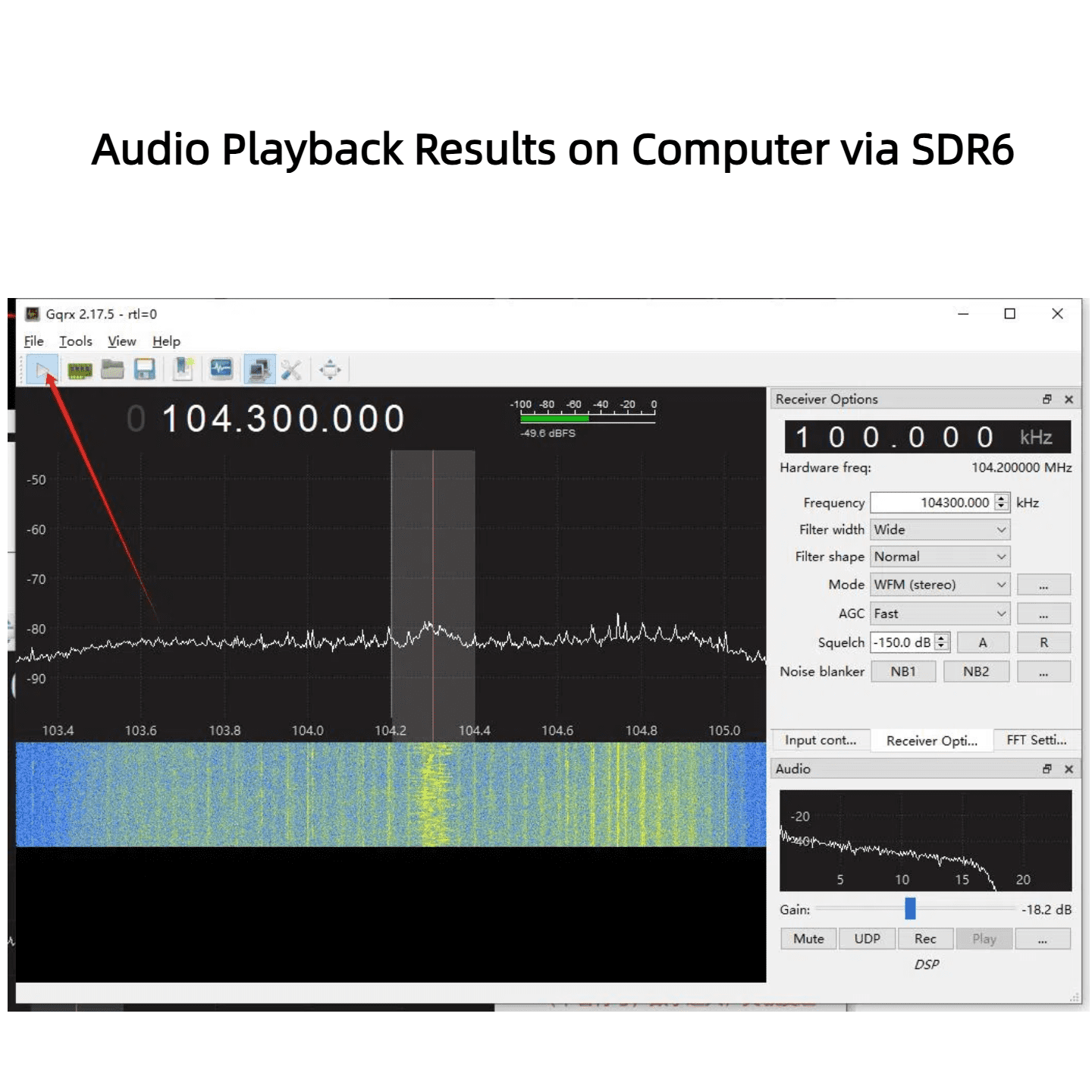 SDR6 Software Defined Radio Receiver - 100KHz to 1.7GHz Full Band with USB-C, Compatible with PC & Android for AM/FM/SSB/CW/Digital Modes