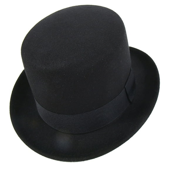 Yokua Western Fedora for Men Women Unisex Wear Vintage Top Hat Magician Costume