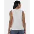 thumbnail image 3 of Time and Tru Women's Sweater Knit Twist Front Tank Top, Lightweight, Sizes XS-XXXL, 3 of 5