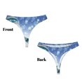 thumbnail image 3 of Balery Christmas Snowman In The Snow Tangas de Algodón para Mujer con Estampado – Ropa Interior Sexy, Transpirable, G-string-X-Large, 3 of 6