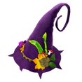 thumbnail image 2 of Sombrero de Halloween Fernando puntiagudo de ala ancha para disfraces, 2 of 8