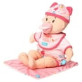 thumbnail image 5 of Manhattan Toy Baby Stella Welcome Baby 6 Piece Bringing Home Baby Doll Set with Hat, Bib, Onesie, Cardigan, Magnetic Pacifier and Blanket, 5 of 6