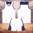 thumbnail image 2 of FUZHIQ Boys Basketball and Shorts 2-Piece Set, V-Neck Sleeveless Athletic Uniform Breathable Quick-Dry Sportswear,3-16 Years, 2 of 6