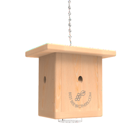 Pine Wood Carpenter Bee Box Trap (Best Continuous Trap Cards)