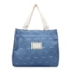 thumbnail image 5 of Bolsa de almuerzo con diseño de gatito para mujer, bolso de mano informal de mezclilla de gran capacidad, bolso de hombro portátil de almacenamiento, 5 of 6