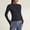 Black, variant on ZZwxWA Womens Slim Fit Lightweight Athletic Full Zip Stretchy Workout Running Track Jacket with Thumb Buttons