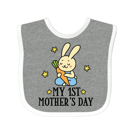 

Inktastic My 1st Mothers Day Outfit Boys Gift Baby Boy Bib